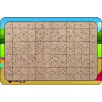 Parktaki Çocuklar 108 Parça Ahşap Çocuk Puzzle Yapboz Model 2
