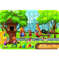 Parktaki Çocuklar 108 Parça Ahşap Çocuk Puzzle Yapboz Model 4