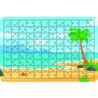 Plaj 108 Parça Ahşap Çocuk Puzzle Yapboz