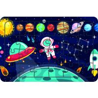 Uzay ve Astronot 24 Parça Ahşap Çocuk Puzzle Yapboz