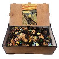 Edvard Munch 500 Parça Ahşap Puzzle Yapboz