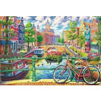 Amsterdam Kanal 500 Parça Ahşap Puzzle Yapboz