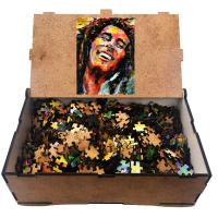 Bob Marley 500 Parça Ahşap Puzzle Yapboz