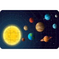 Gezegenler 35 Parça Ahşap Çocuk Puzzle Yapboz Model 2