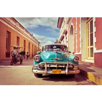 Küba Taksi 500 Parça Ahşap Puzzle Yapboz