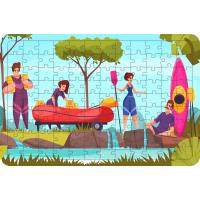 Rafting Zamanı 108 Parça Ahşap Çocuk Puzzle Yapboz