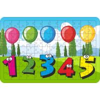 Sayılar 108 Parça Ahşap Çocuk Puzzle Yapboz Model 1