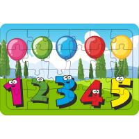 Sayılar 24 Parça Ahşap Çocuk Puzzle Yapboz Model 1