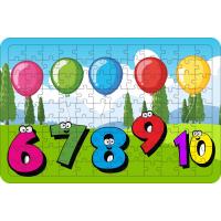 Sayılar 108 Parça Ahşap Çocuk Puzzle Yapboz Model 2