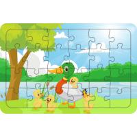 Sevimli Ördekler 24 Parça Ahşap Çocuk Puzzle Yapboz