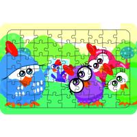 Tavuklar 54 Parça Ahşap Çocuk Puzzle Yapboz