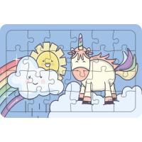 Unicorn Gökyüzünde 24 Parça Ahşap Çocuk Puzzle Yapboz