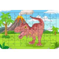 Vahsi Dinozor Tyrannosaurus 54 Parça Ahşap Çocuk Puzzle Yapboz